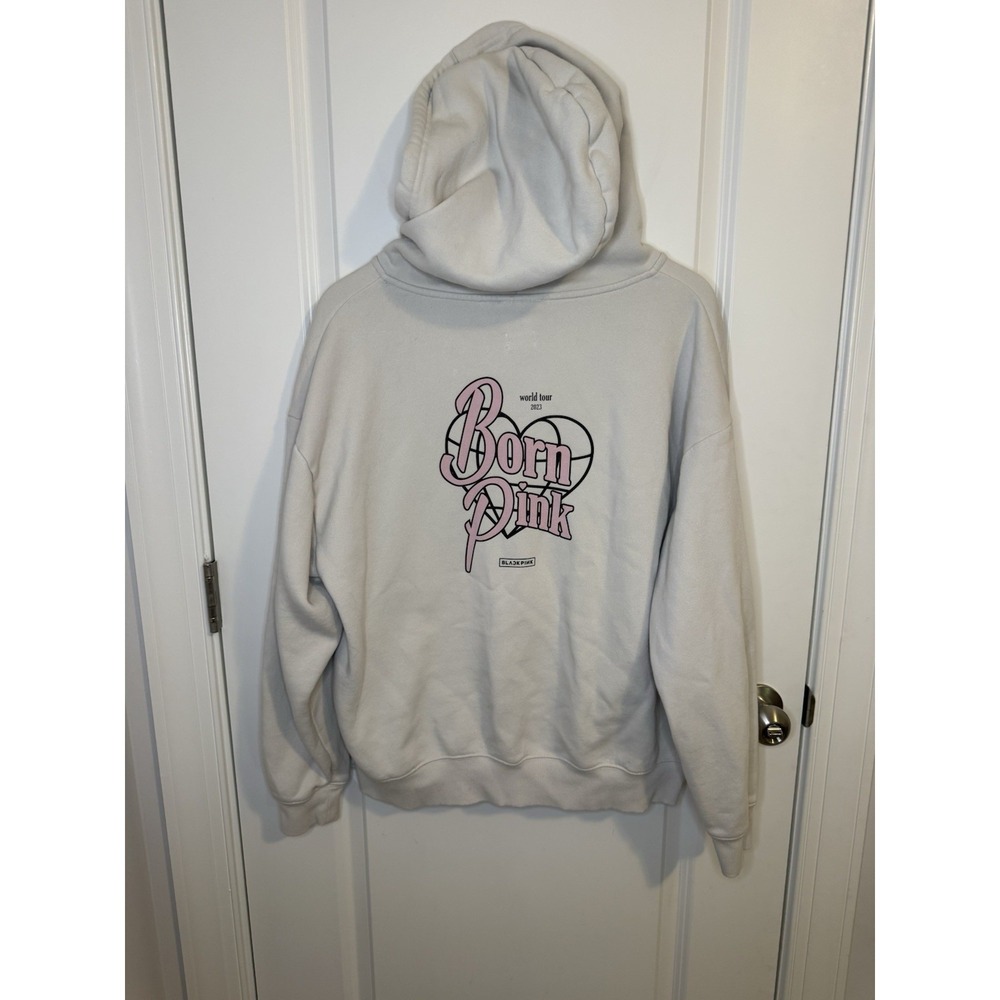 Cotton On Blackpink Zip Up Hoodie Born Pink Size Medium World Tour 2023 Oversize